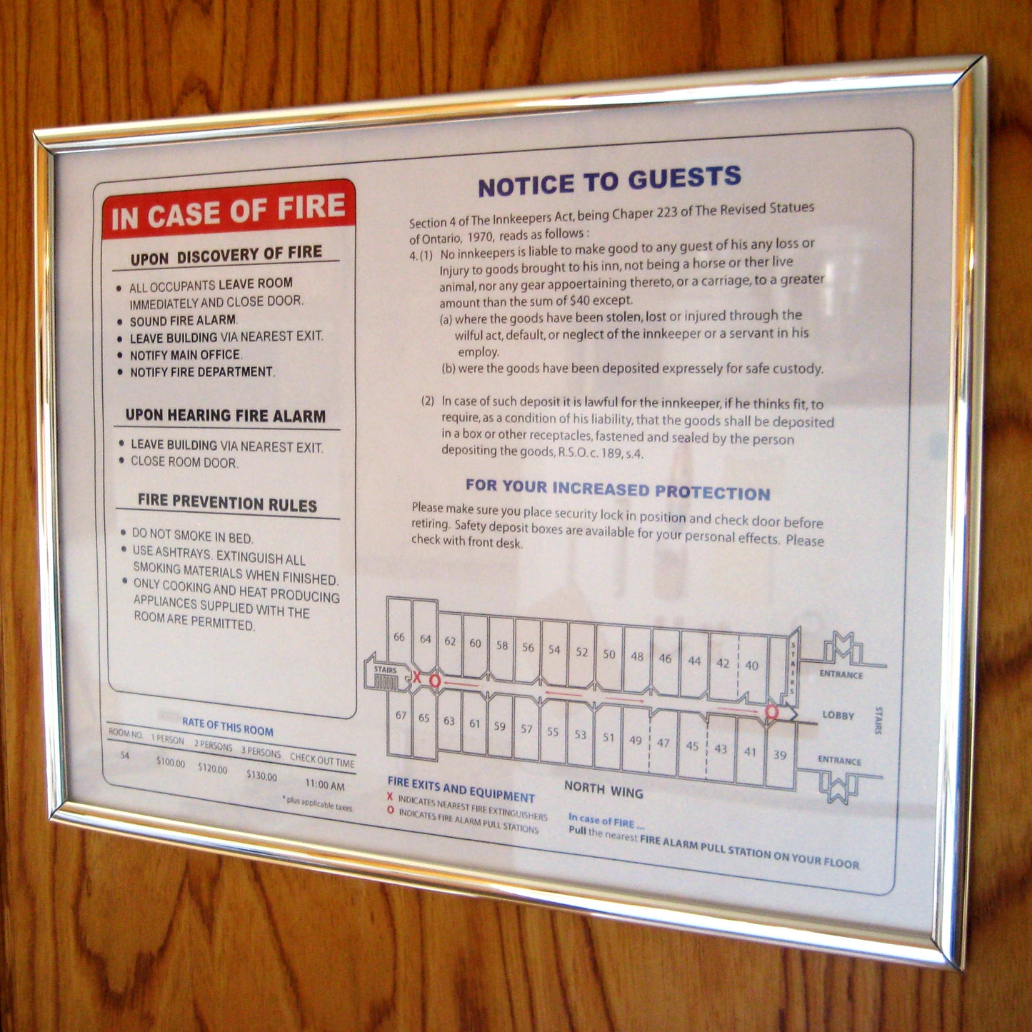 Ecoframe - Map Display Encasement - The Evacuation Map Store