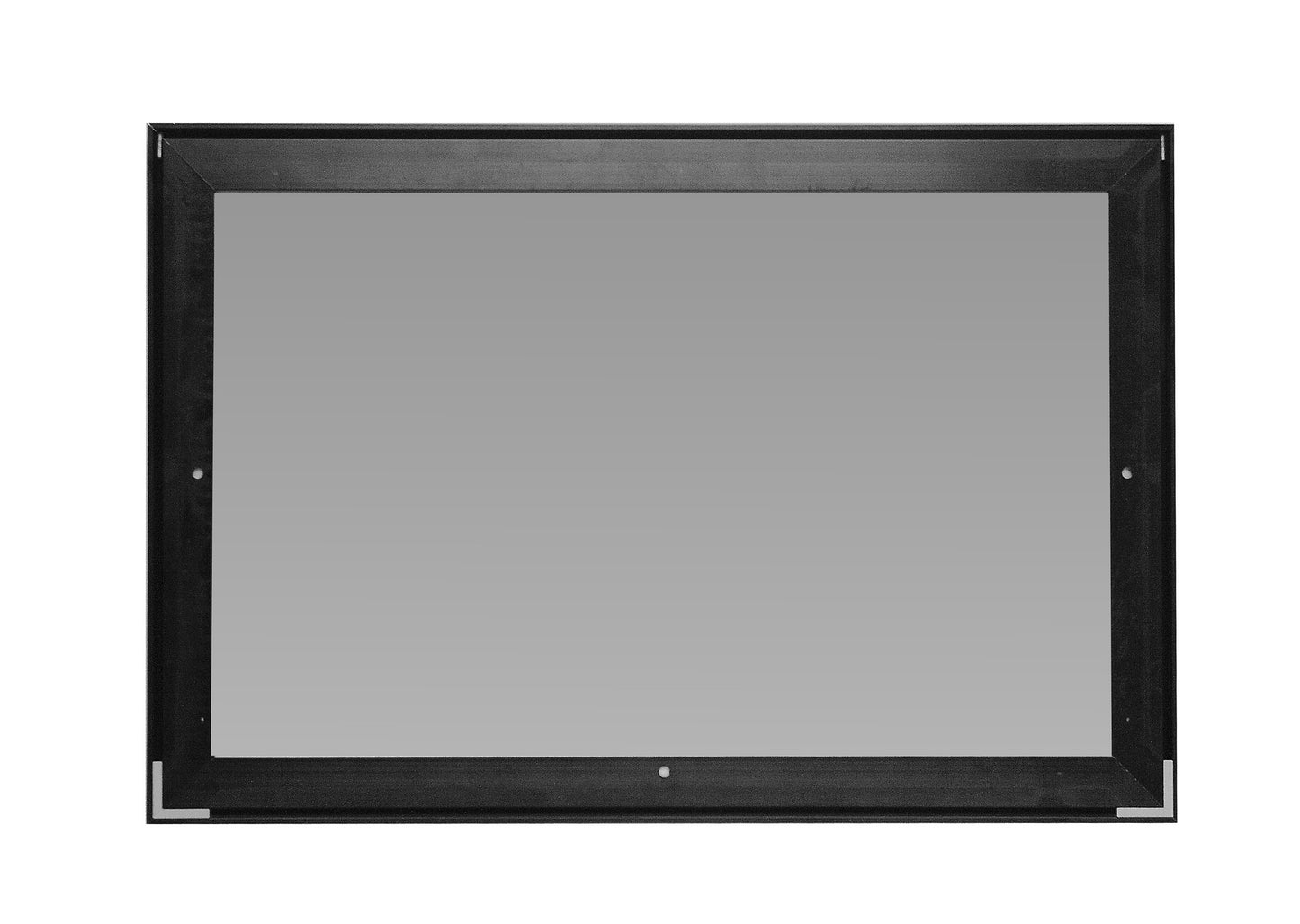 SecureFrame (TM)  - Photoluminescent map display encasement with Brushed Black solid aluminum frame